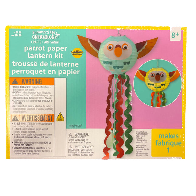 Summer Parrot Paper Lantern Craft Kit – Makes 1