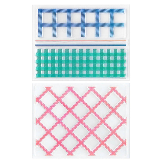 Recollections Clear Stamps – Plaid Christmas Set NEW