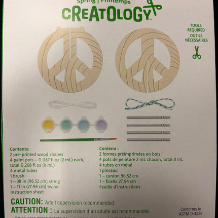 Spring Peace Sign Windchime Craft Kit – Makes 1
