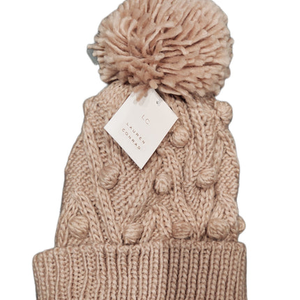 LAUREN CONRAD, STYLEISH COLD WEATHER HAT, 698 ADOBE ROSE