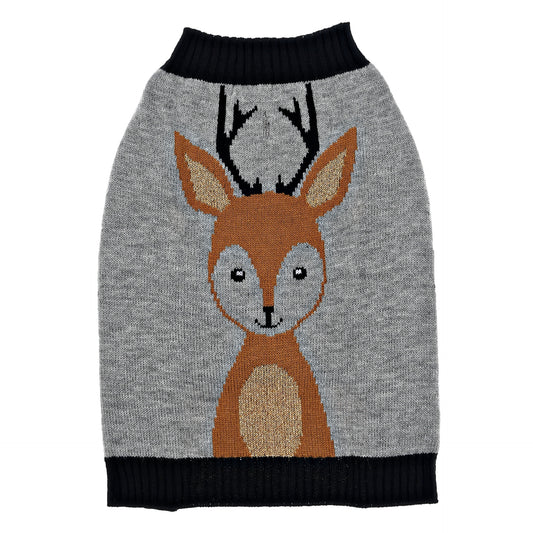 Vibrant Life Silly Deer Dog Sweater, Large