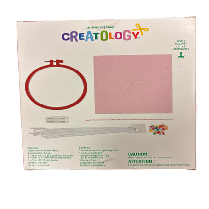 Creatology snowflake embroidery hoop kit