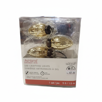 Ashland 5ft LED Christmas crafting lights on white background