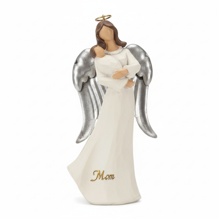 St Nicholas Square Mom Angel ornament without packaging on white background
