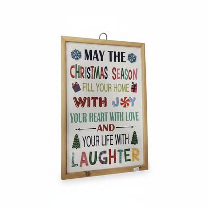 Ashland Christmas wall sign 18x12 inch with colorful festive text on white background