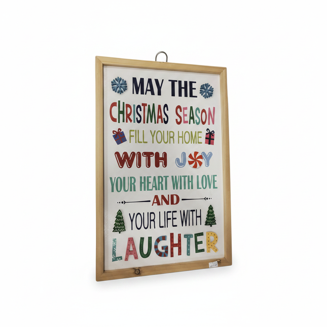 Ashland Christmas wall sign 18x12 inch with colorful festive text on white background