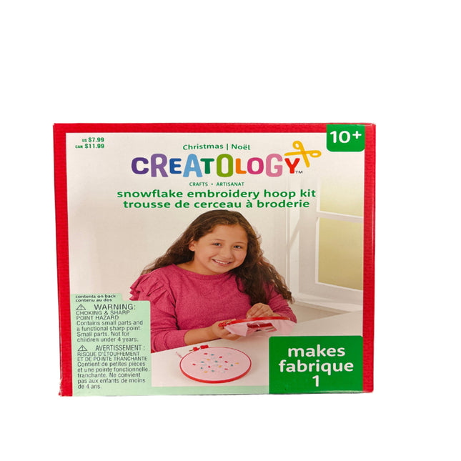 Creatology snowflake embroidery hoop kit