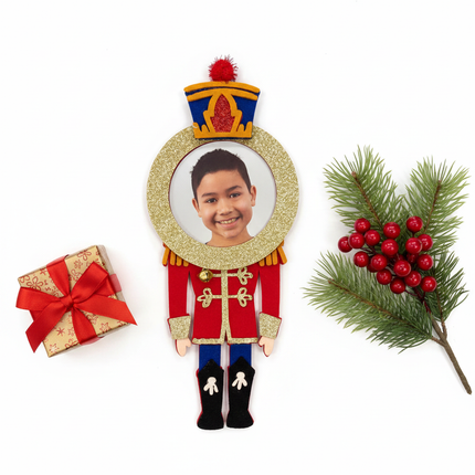Studio Decor Nutcracker Photo Ornament holiday gift presentation white background