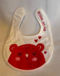 My First Valentine's Day Baby Bib
