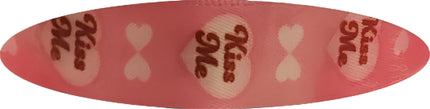 Valentine's Day Decorative Ribbon Pink and White with Hearts 5/8in x 3yd