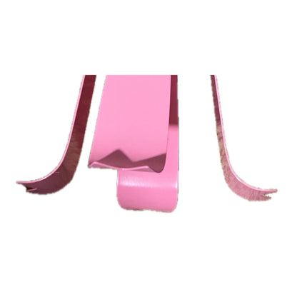 Ashland Pink Bow Christmas Taper Candle Holder - Metal detail view 3