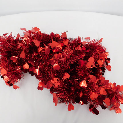 Red Tinsel Valentine's Day Garland - Ashland