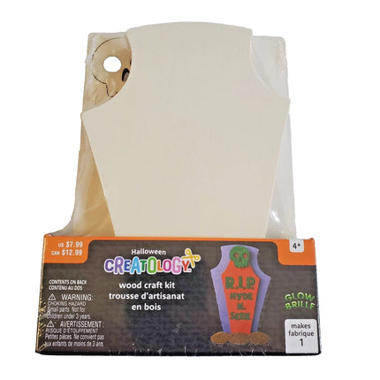 Creatology Halloween Wood Gravestone Paint Craft Kit 4+