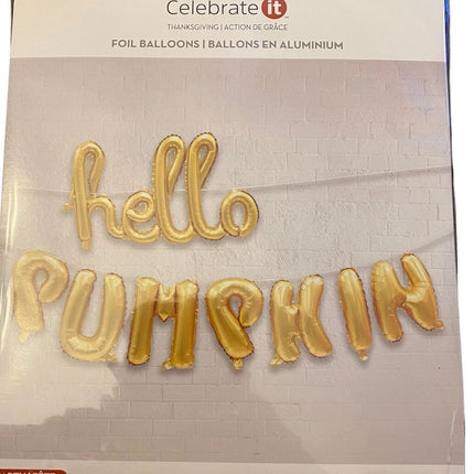 Thanksgiving Foil Balloons by Celebrate It "Hello Pumpkin"