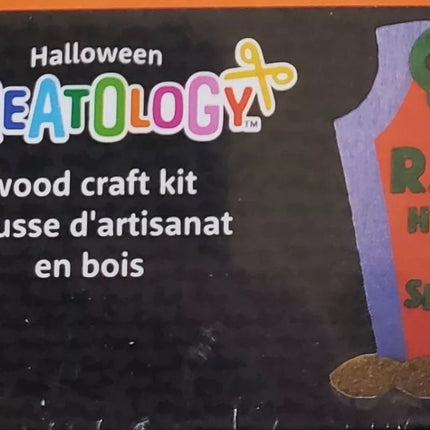 Creatology Halloween Wood Gravestone Paint Craft Kit 4+