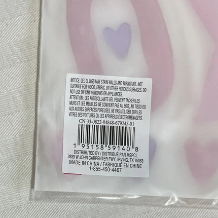 VALENTINE'S DAY WINDOW CLINGS GEL 16-PC