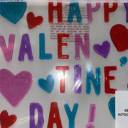 29-Pc Valentine's Day Window Gel Clings Set
