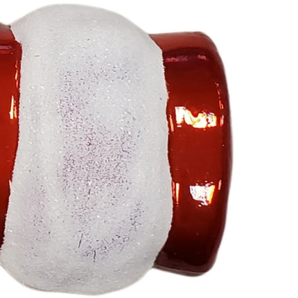 Ashland Glass Santa's Thumbs Up Hand Christmas Ornament Collectible