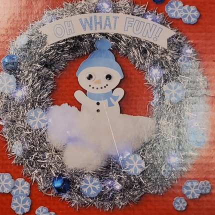 Creatology Christmas Light-Up Wreath Making Craft Kit