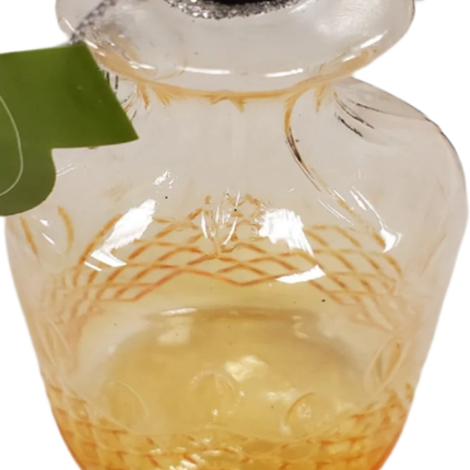 Yellow and Black Glass Decorative Bottle Christmas Ornament by Ashland